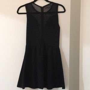For Love and Lemons black skater dress
